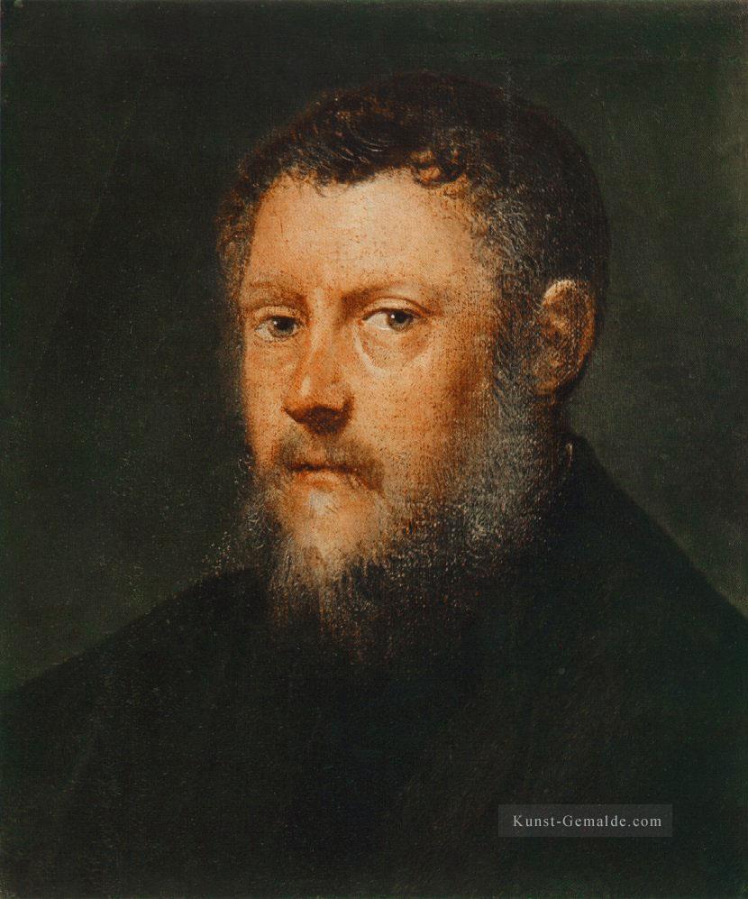 Porträt eines Mann Fragment Italienische Renaissance Tintoretto Ölgemälde
